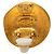 Chanel Coco Mark Vintage Runde Ohrringe Golden - Ansicht 3