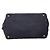 Bolsa média Prada em Canapa com placa de logo triângulo Azul marinho - vista 3
