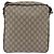 Gucci Messenger Bag mit Front-Reißverschluss aus GG coated Canvas Small Beige - Ansicht 2