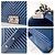 Chanel New Medium Boy Bag Blau Chevron gestepptes Lammleder - Ansicht 8