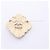 Broche Cuadrado Chanel Coco Mark Blanco Dorado - vista 2