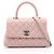 Borsa a mano 2-Way Chanel Coco Handle Flap Matelassé Rosa