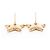 Brincos Chanel Coco Mark Star B24P Preto Dourado - vista 5