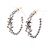 Chanel Coco Mark Star Creolen Silber