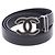 Timeless Chanel Coco Mark Gürtel mit Strasssteinen Schwarz