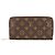 Zippy Cartera Larga Louis Vuitton Monogram Castaño