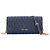 Miu Miu Matelassé Schultertasche Marineblau
