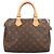 Bolso de mano Louis Vuitton Speedy 25 Monogram Castaño