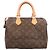 Bolso de mano Louis Vuitton Speedy 25 Monogram Castaño - vista 3