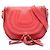 Bolso de hombro Chloé Marcie de piel roja