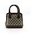 Gucci Horsebit 1955 Top Handle GG Coated Canvas with Leather Mini Marrone - vista 2