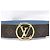 NEU LOUIS VUITTON LV CIRCLE WENDELGÜRTEL LEINWAND & LEDER 85 BLAU - Ansicht 6