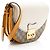 Borsa a tracolla piccola Gucci GG Supreme Padlock Saddle Marrone Beige - vista 2