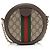 Borsa a tracolla mini rotonda Gucci GG Supreme Ophidia Marrone Beige - vista 3