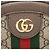 Borsa a tracolla mini rotonda Gucci GG Supreme Ophidia Marrone Beige - vista 9