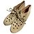 Autre Marque Chaussures en cuir daim perforé Robert Clergerie Beige - vue 2