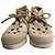 Autre Marque Chaussures en cuir daim perforé Robert Clergerie Beige - vue 4
