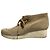 Autre Marque Chaussures en cuir daim perforé Robert Clergerie Beige - vue 6