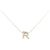 Autre Marque Colar Au750 Initial R Diamond Rosa