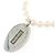 Tiffany & Co Tiffany Oval Tag Perlenkette aus 925 Silber - Ansicht 3