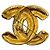 Broche Chanel Coco Mark Dourado - vista 4
