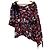 Blusa Off-Shoulder Trasparente Stampata PINKO Rosso