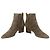 Stivaletti corti in camoscio JIMMY CHOO BILLIE 65 Marrone Grigio - vista 4
