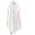 Autre Marque Vestido hoodie Trompe L'oeil em algodão orgânico Patou Branco