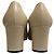 Autre Marque Sergio Rossi Leder-Pumps mit eckiger Kappe Beige - Ansicht 3