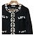 Autre Marque Chaqueta sin cuello Blugirl Folies de tweed Negro - vista 2