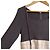 Autre Marque MERCURYDUO Docking-Kleid aus transparentem Karomuster-Strick Braun Pink - Ansicht 3
