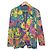 LEONARD Flower Print Silk Denim Jacket Multiple colors