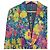 LEONARD Flower Print Silk Denim Jacket Multiple colors - view 4