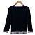 Autre Marque TO BE CHIC Pullover de malha de manga comprida Azul Azul marinho - vista 2