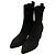Autre Marque DOUBLE STANDARD CLOTHING Spitze Strick- Stiefeletten Schwarz