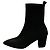Autre Marque DOUBLE STANDARD CLOTHING Spitze Strick- Stiefeletten Schwarz - Ansicht 3