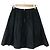 Autre Marque BLUE LABEL CRESTBRIDGE Shadow Check Ausgestellter Rock Schwarz - Ansicht 2