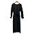 Autre Marque Lautreamont langes Kleid mit V-Ausschnitt Schwarz