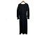 Autre Marque Lautreamont langes Kleid mit V-Ausschnitt Schwarz - Ansicht 2