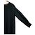 Autre Marque Lautreamont langes Kleid mit V-Ausschnitt Schwarz - Ansicht 3