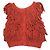 Autre Marque CLANE W FACE FRINGE KNIT VEST Strickweste Orange