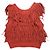 Autre Marque CLANE W FACE FRINGE KNIT VEST Strickweste Orange - Ansicht 2