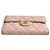 Cartera bifold Chanel de piel Matelassé Rosa - vista 13