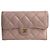 Cartera bifold Chanel de piel Matelassé Rosa - vista 2
