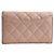 Cartera bifold Chanel de piel Matelassé Rosa - vista 4
