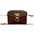 Céline Celine Macadam Leather Shoulder Bag Brown