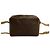 Céline Celine Macadam Leather Shoulder Bag Brown - view 8