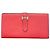Carteira Longa Hermès Béarn Soufflet Chevre Rosa
