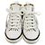 Hermès Hermes Jimmy Cutwork Leather High Top Sneakers 36 Blanco - vista 5