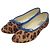Autre Marque Chaussons de ballet Odette e Odile Leopard Marron